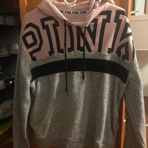 hooded pink long sleeve